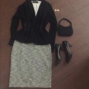 Ann Taylor boucle stretch skirt